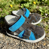 Jonap sandálky 009S šedá tyrkys vel.20