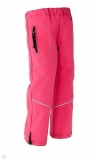 Dětské softshellové kalhoty FLEECE růžové vel.116