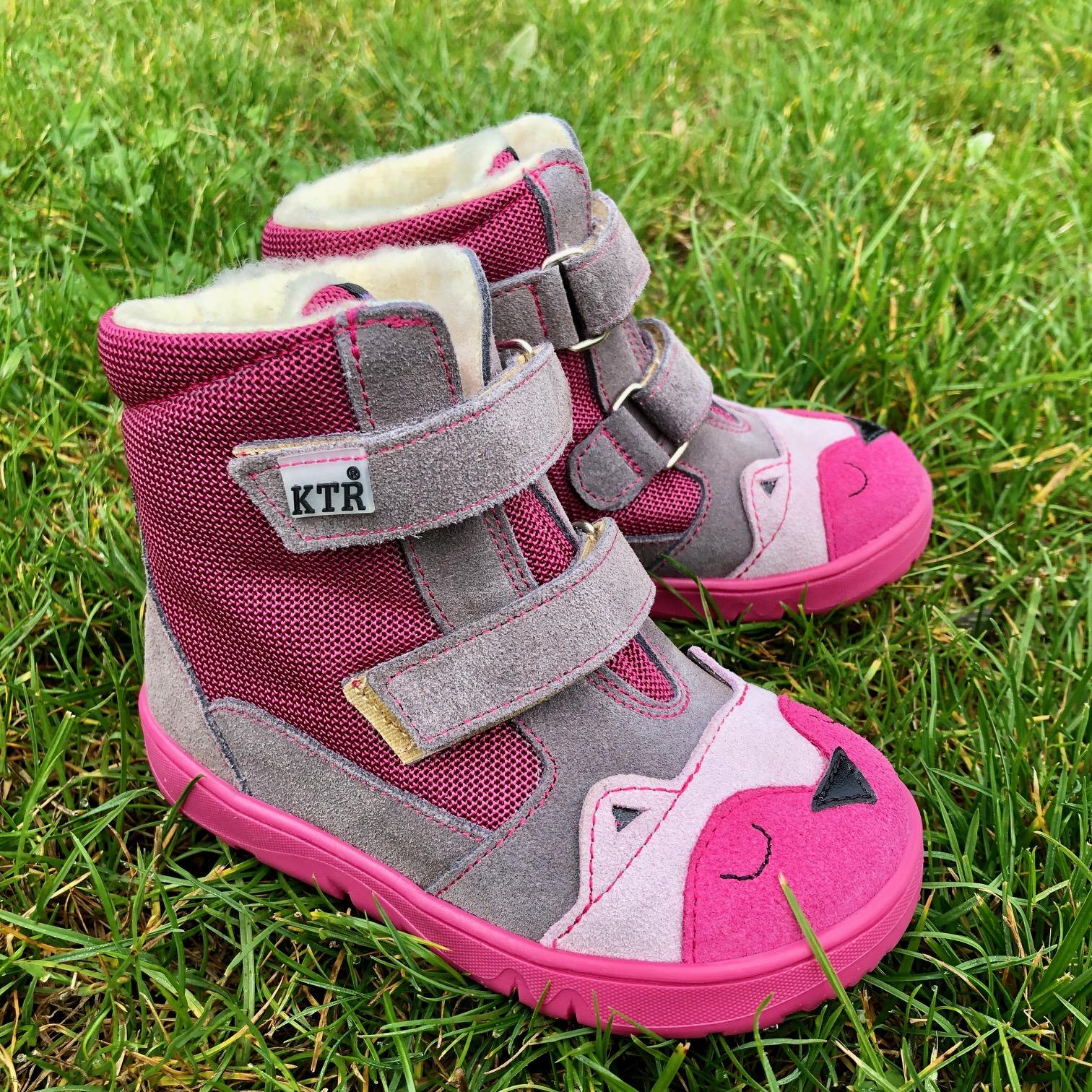 KTR 315/SOVA šedá+fuxia vel.21