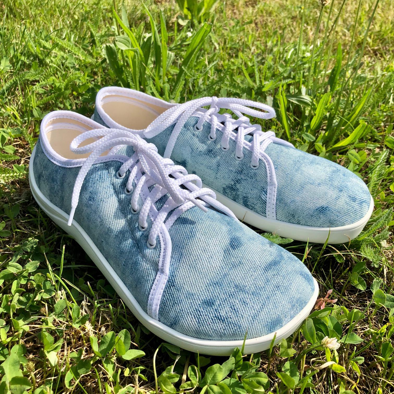 Jonap barefoot FLOW žíhaná modrá vel.41