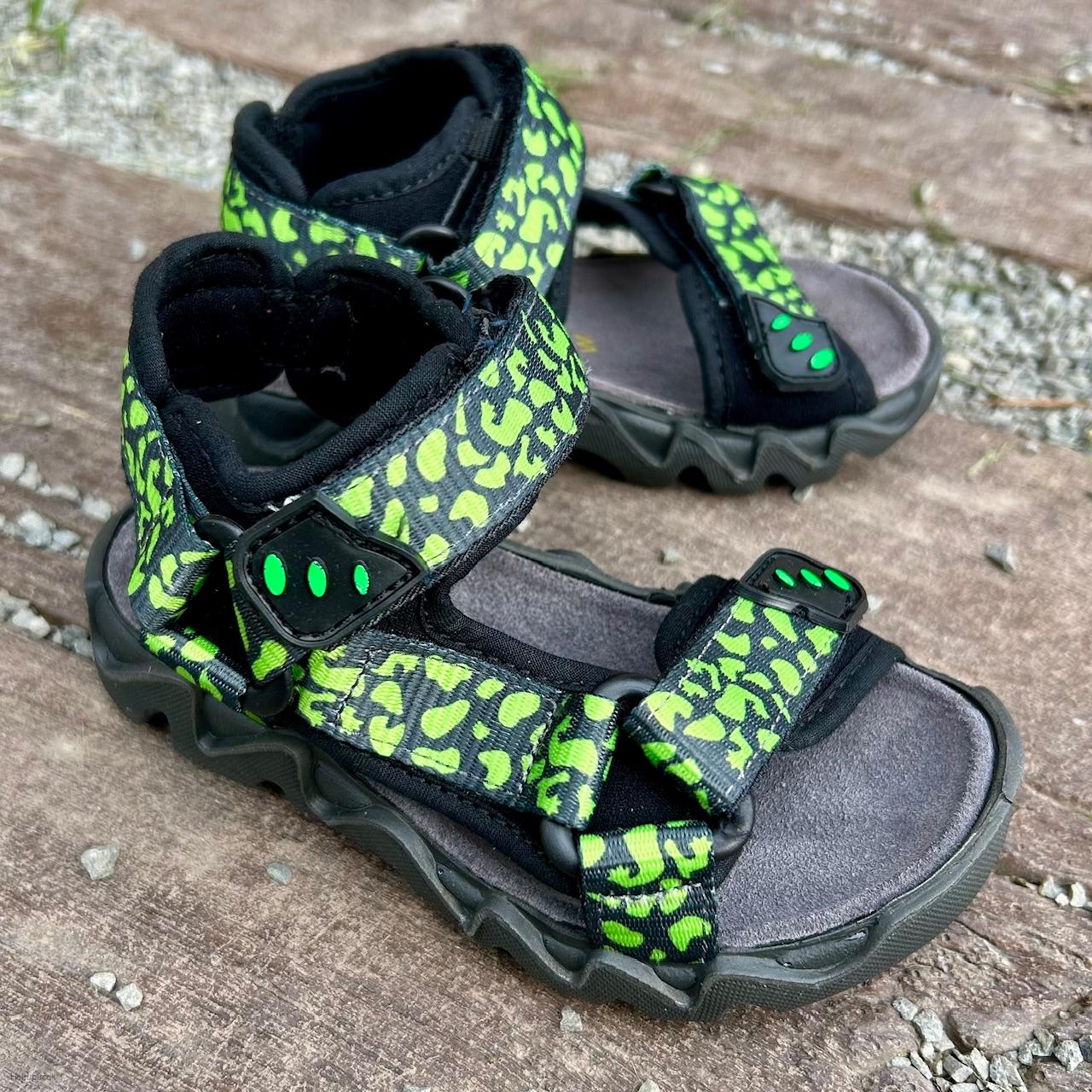 LURCHI sandálky OLLY black-lime vel.38