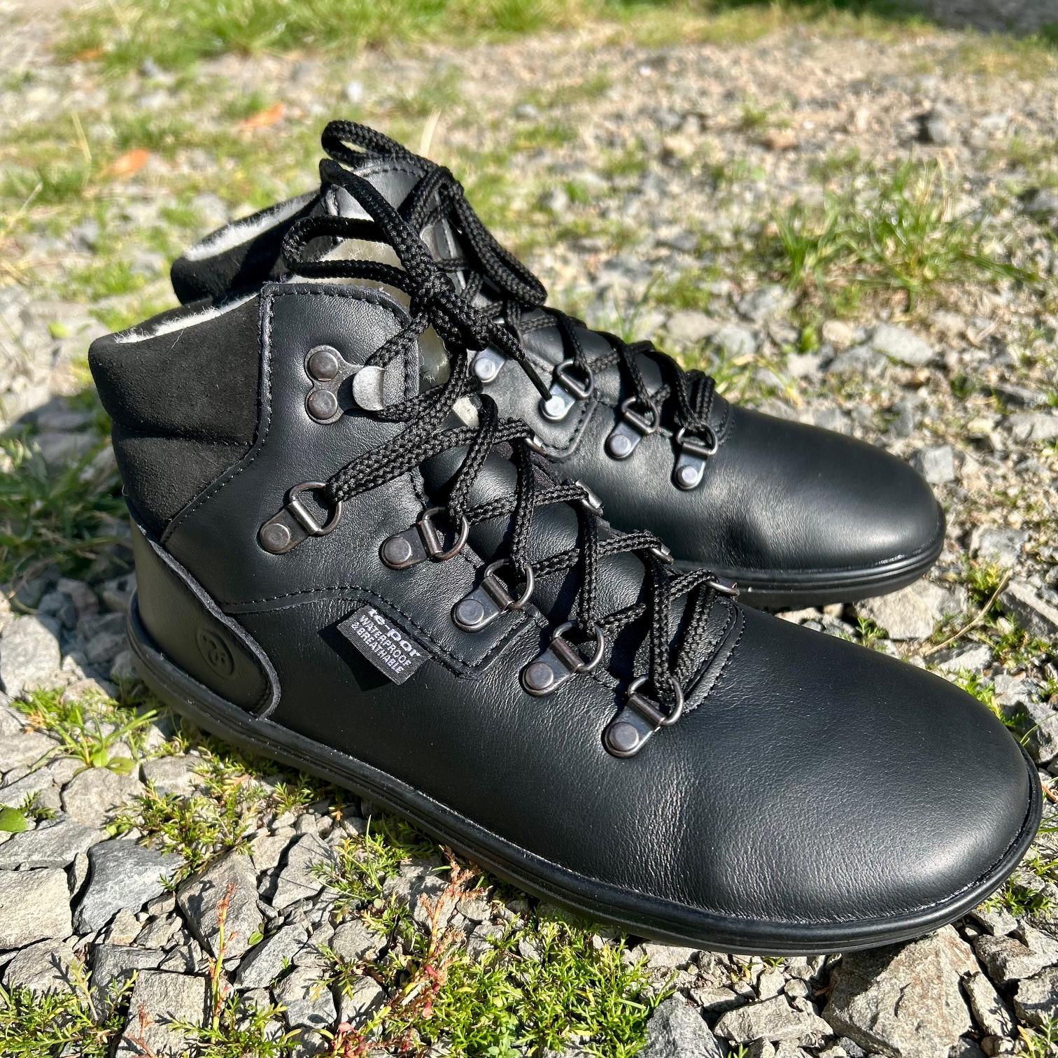 Jonap barefoot LEILA vlna černá vel.38