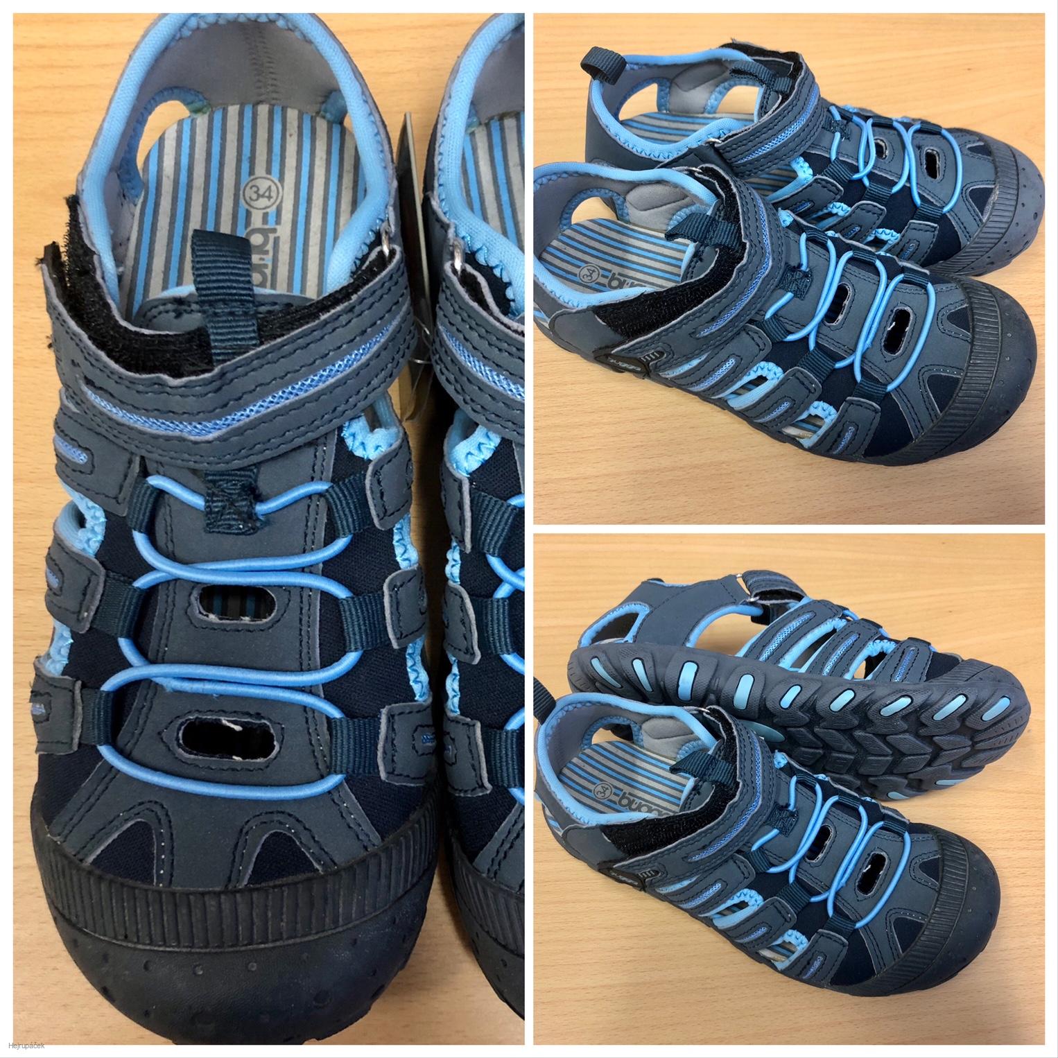 BUGGA sandálky 118-04 modrá vel.34