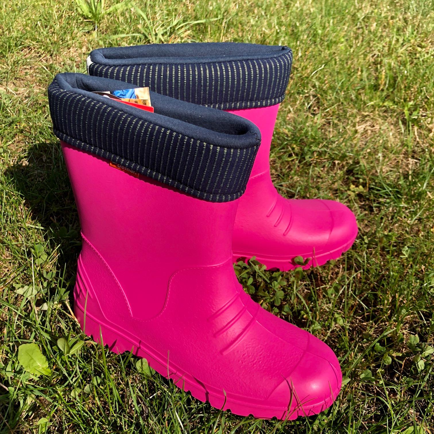 Demar holínky DINO pink vel.36-37
