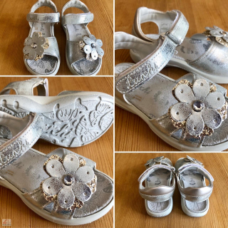 LURCHI sandálky 18729-39 FLORA silver vel.26