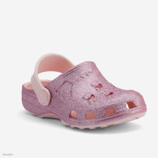 Coqui sandály Little FROG Candy pink glitter 23/24