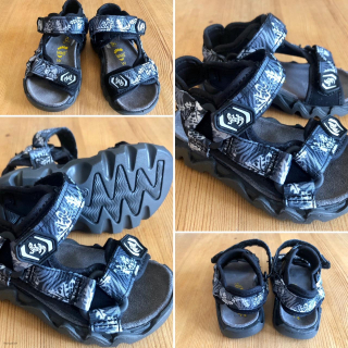 LURCHI sandálky 25125-41 OLLY black grey vel.25